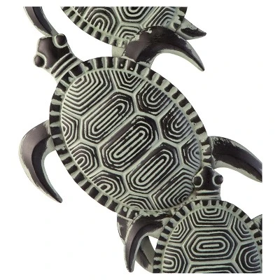 Sea Turtle Wall Art - Hand-Painted Greens - Aiden Lane - Image 5