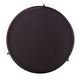 Vermicelli Round Farmhouse Style End Table Black - Aiden Lane - Image 4