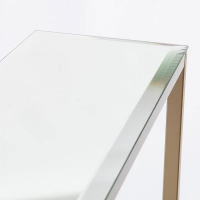 Dillard Narrow Console Table Gold - Aiden Lane - Image 4