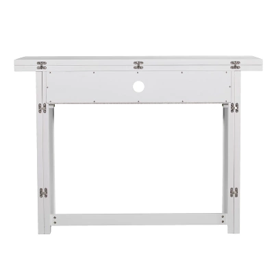 Klint Convertible Console To Extendable Dining Table White - Aiden Lane - Image 2