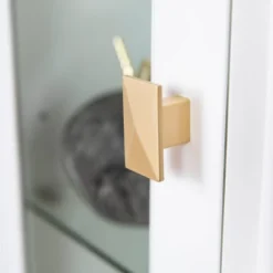 Ruldon Media Storage Fireplace White/Brown - Aiden Lane