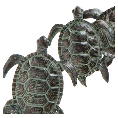 Sea Turtle Wall Art - Hand-Painted Greens - Aiden Lane - Image 3