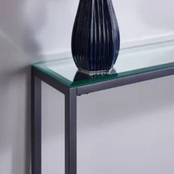 Dillard Narrow Console Table Gray - Aiden Lane