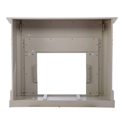 Talsham Base Electric Fireplace With Marble Surround Gray - Aiden Lane - Image 6