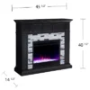 Dalmen Marble Fireplace Black - Aiden Lane